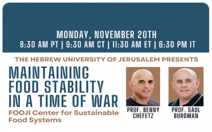 Maintaining Food Stability in a Time of War