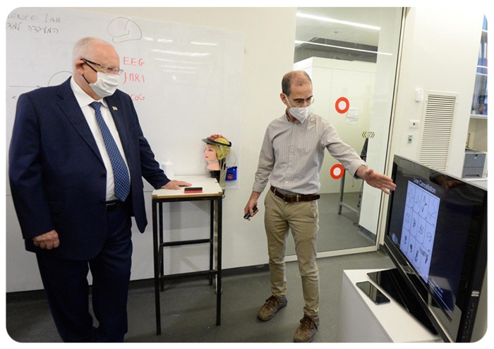 The president Reuven (Ruvi) Rivlin visits ELCS