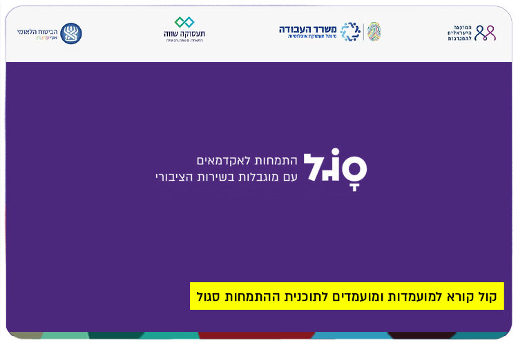 Sagol - internship program for academics with disabilities