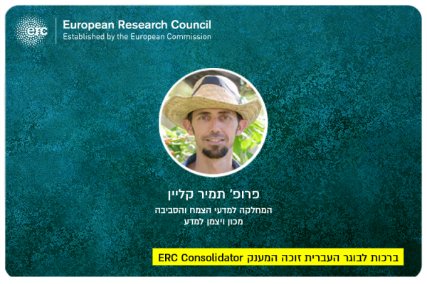 Prof. Tamir Klein - ERC Grant